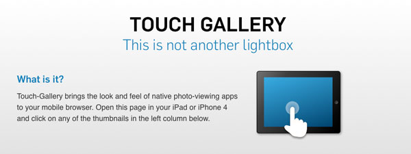 touch-gallery touch gallery Touch Gallery Fullscreen Photo Gallery for Touch Devices