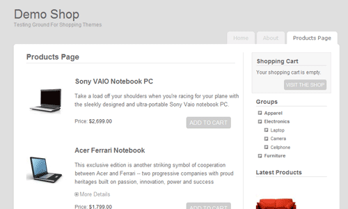 vanila cart 108 Free High Quality Wordpress Themes