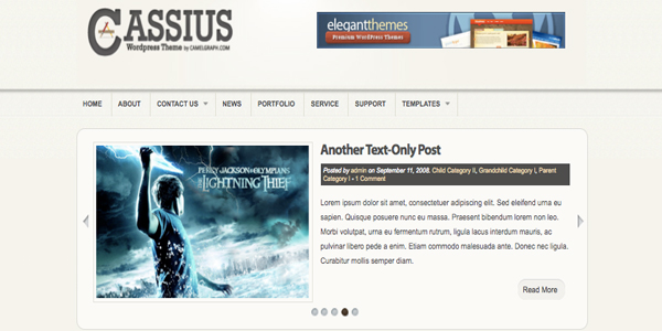 cassius cassius 13 New and Free High Quality Wordpress Themes