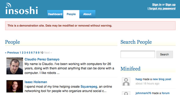 insoshi Most Popular Ruby Based Open Source Social Networking Platform 