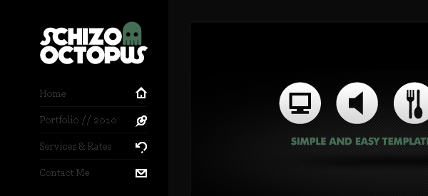 schizooctopus Schizo Octopus   Free One Page Portfolio Website Template