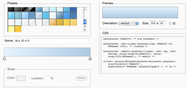 gradient editor CSS Gradient Editor   Photoshop like CSS Gradient Editor