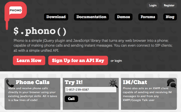 phone Phono   Make And Receive Phone Calls In Browser