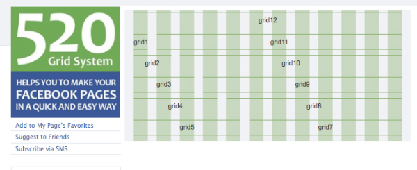 520 grid system 520 Grid System   HTML/CSS Framework For Facebook Page Developers 
