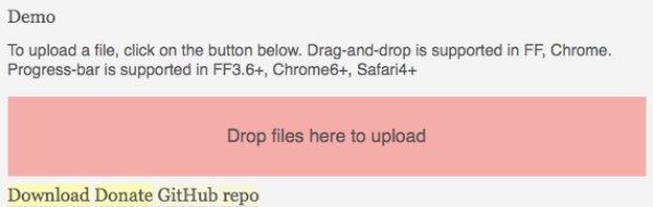 ajax upload File Uploader With Progress Bar, Drag & Drop