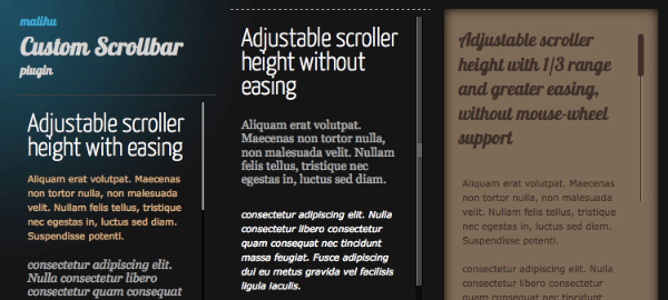 custom scroll Custom Scrollbar Plugin For jQuery