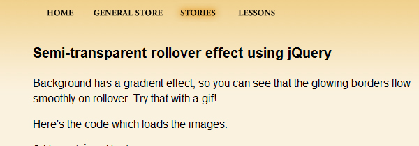 semi transparent rollover 22 Time Saving jQuery Development Plugins