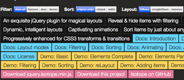 isotop Isotope – jQuery Plugin for Dynamic Layouts