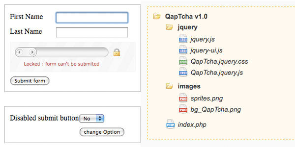 qaptcha QapTcha   Draggable jQuery Captcha