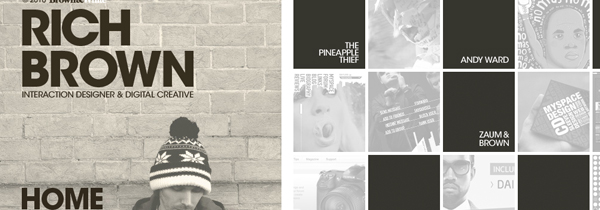 03 rich brown 26 Websites Featuring Bold, Branded Typography