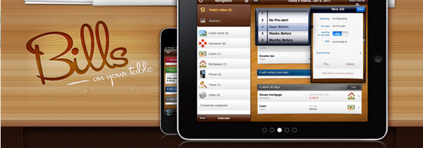 07 bills table 26 Websites Featuring Bold, Branded Typography