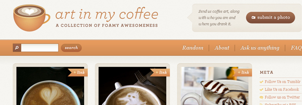 22 artinmycoffee 35 Stunning HTML5 Standards Compliant Tumblr Themes