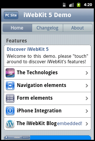 iWebKit iWebKit Mobile Frameworks to Create Mobile Applications