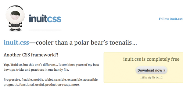 inuitcss  inuit.css   A Flexible CSS Framework With Mobile Tablet Support