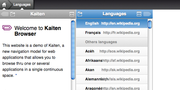 kaiten Kaiten   New Navigation Model For Web Application