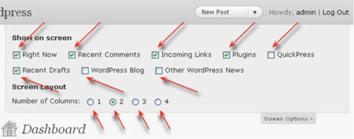 customizedash31 Customizing your Wordpress Dashboard Display