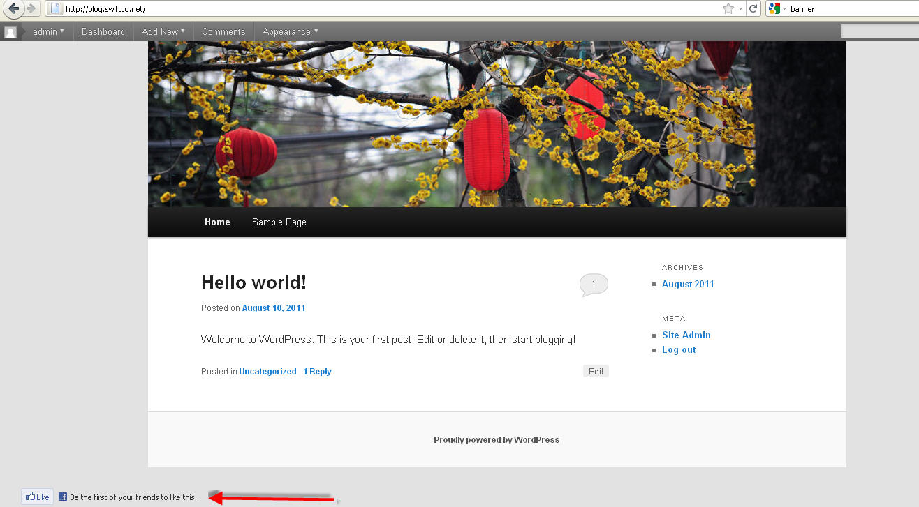 facebook like How to add a Facebook Like button to your WordPress Blogs