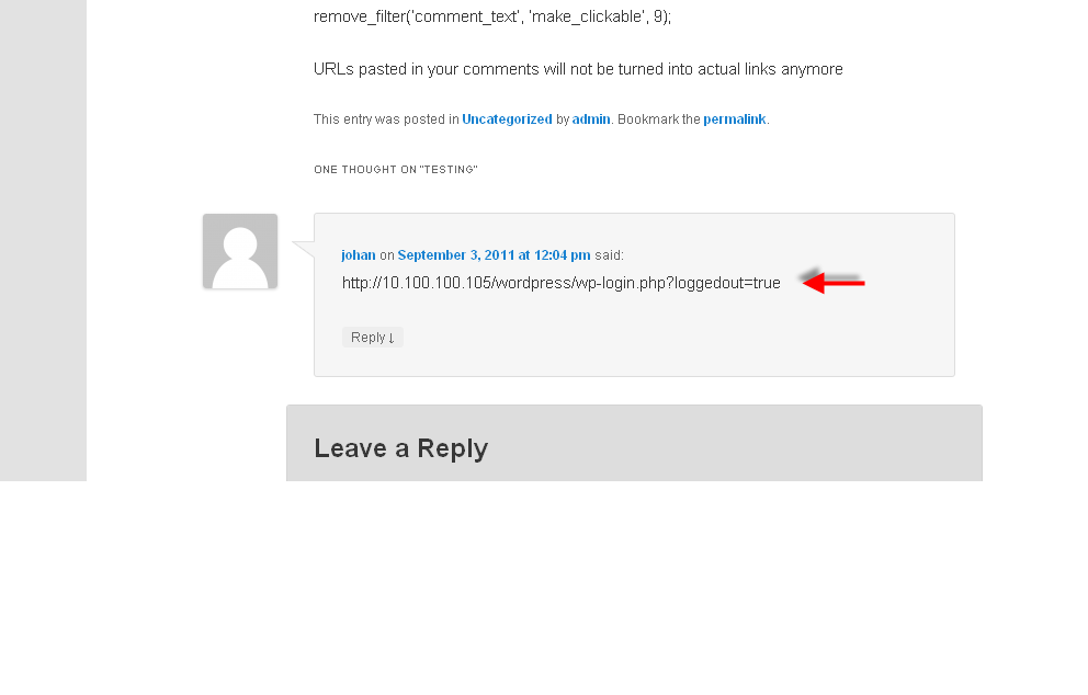 url non link How to disable Spammer URLs in comments section. 