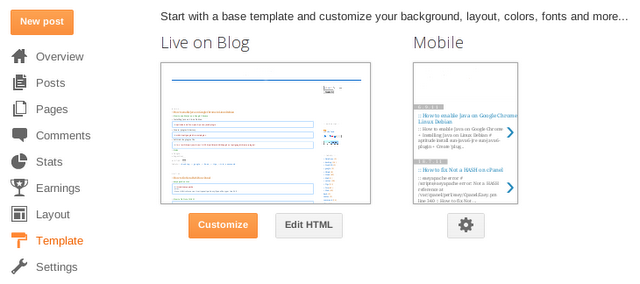 blogger main menu 2 How To Enable Mobile Templates on Blogger