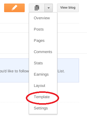 blogger main menu1 How To Enable Mobile Templates on Blogger