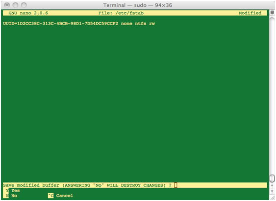 mac2 Write to NTFS with a Mac