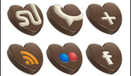 Chococons 427x250 8 Valentine Inspired Social Media Icon Designs