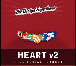 Heart V2 289x250 8 Valentine Inspired Social Media Icon Designs