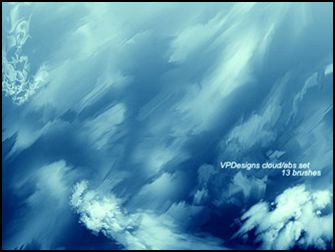 Abstract Clouds 15 First Quarter Photoshop Brush Packs for 2012