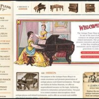 Antique Piano shop 200x200 30 Inspiring Vintage Web Designs