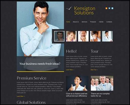 Dark Style with Original Slider 15 WordPress Business Themes