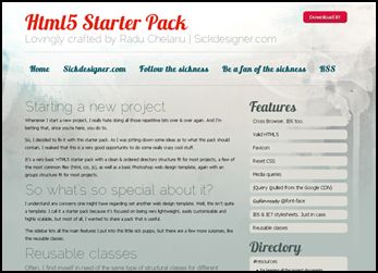 HTML5 Starter Pack HTML5 Starter Pack 40 Free HTML5 and CSS Templates