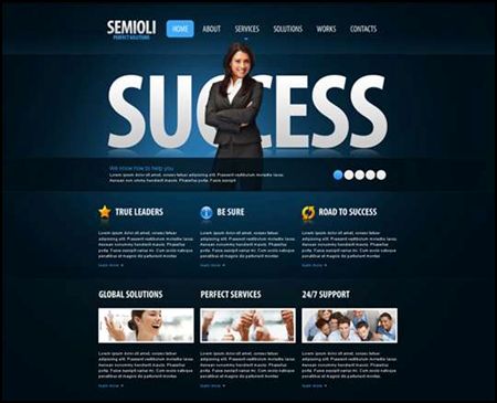 Huge Typography Elements 15 WordPress Business Themes