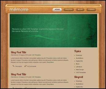Memoir Memoir 40 Free HTML5 and CSS Templates