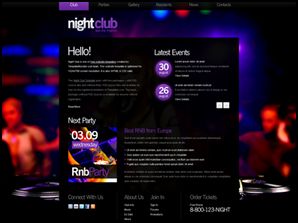 Night Club Night Club 40 Free HTML5 and CSS Templates