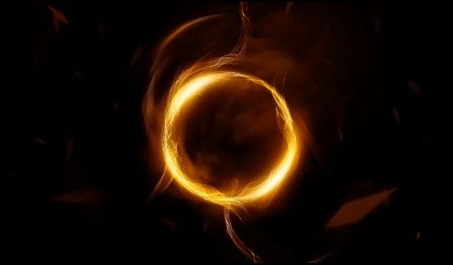 Golden Circle Photoshop Tuts: Create an Abstract Golden Circle with Smoke Brushes   
