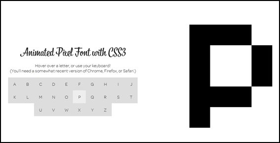 animated Pixel Font Creating A Cool Animated Pixel Font With CSS3